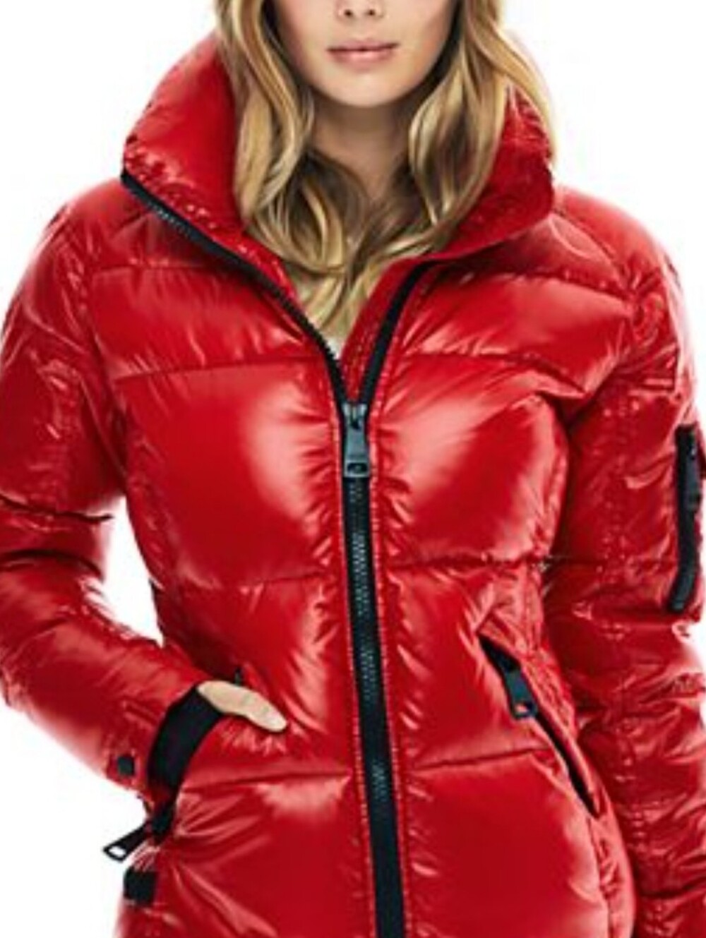 Halifax Down Hooded Jacket, Red/Black, Size L, Winter Snow Outdoors
